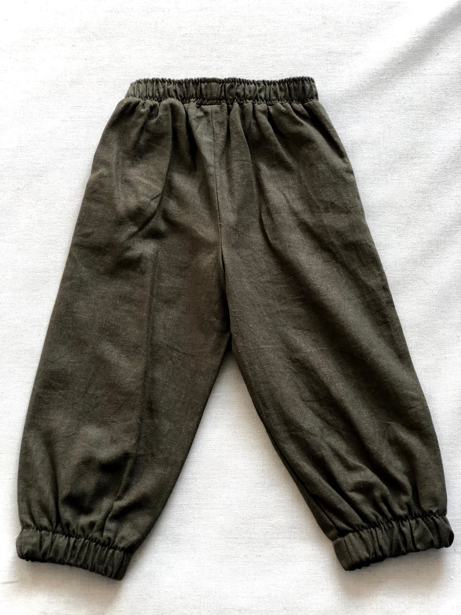 Calça jogger em linho Charlotte