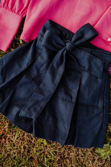 Shorts em linho