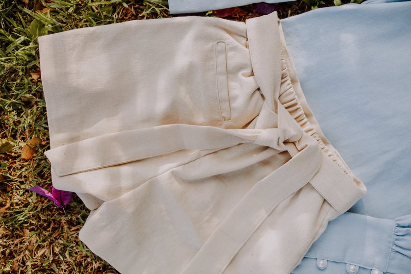 Shorts em linho