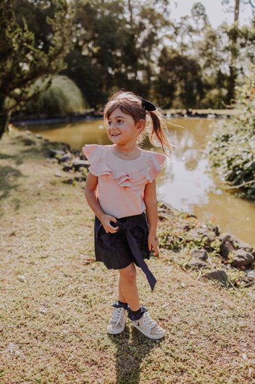 Shorts em linho