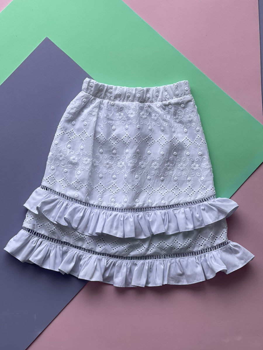 Saia midi em laise Anne